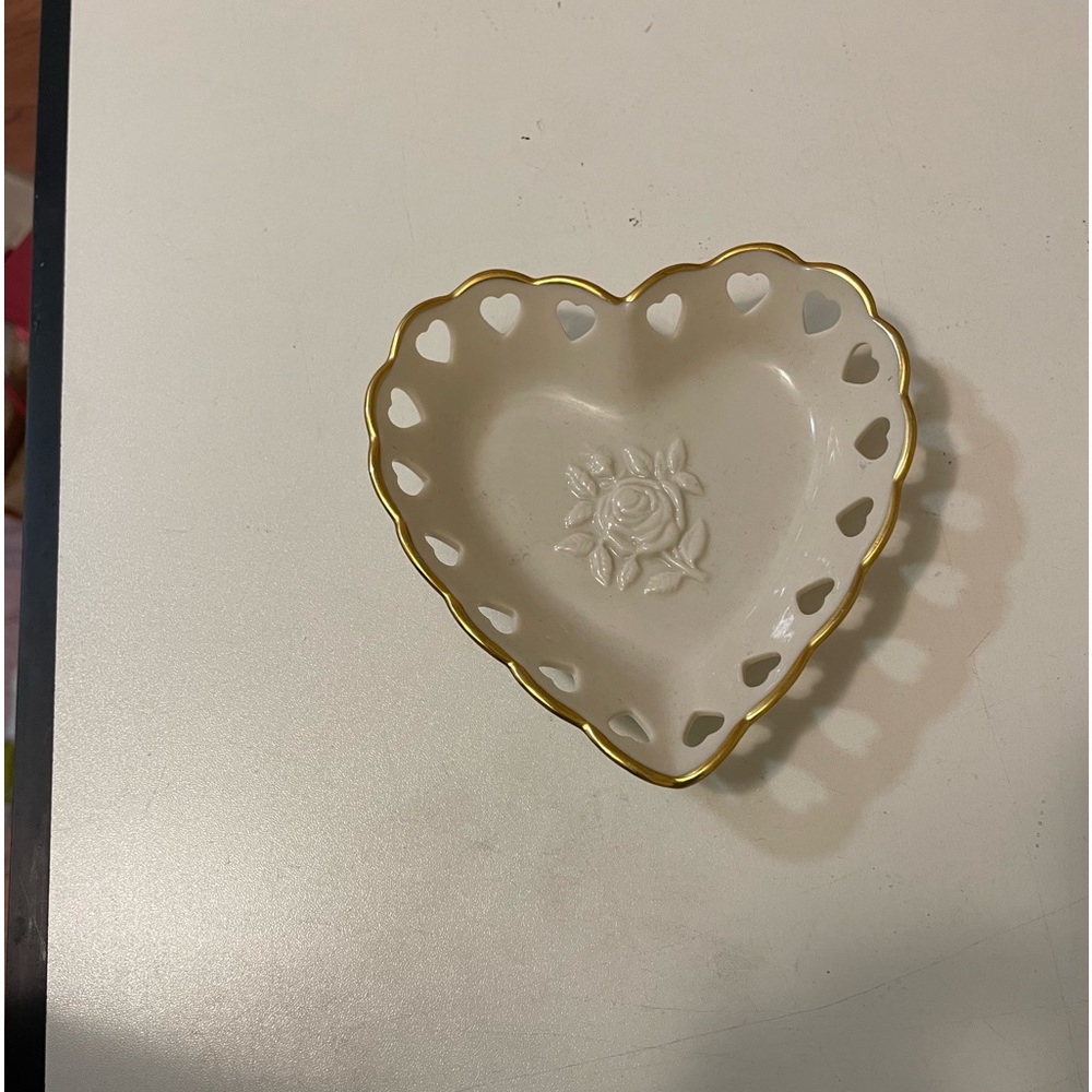 Lenox heart shape candy tray